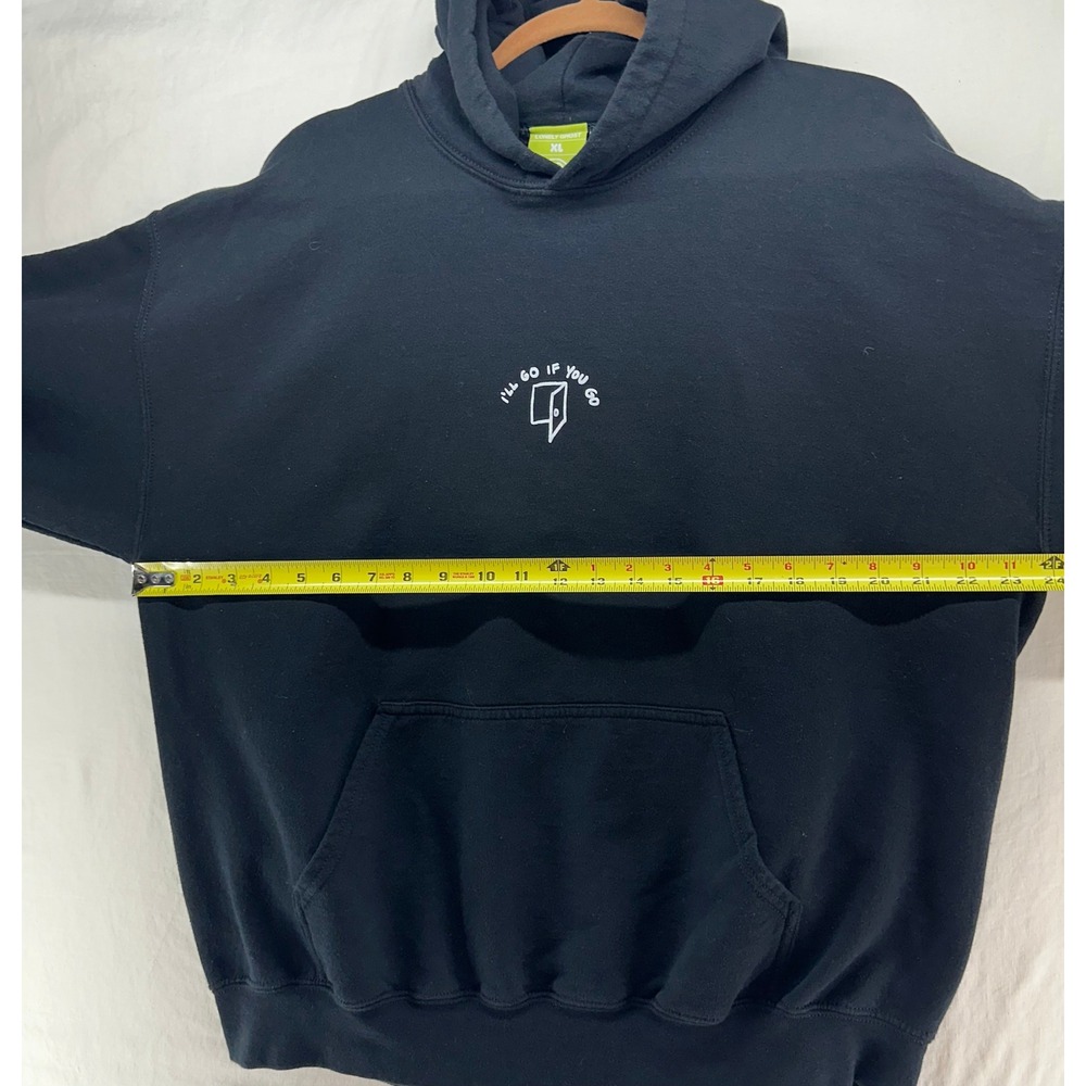 Lonely Ghost Ways To Say I Love You Hoodie Black Mens XL I'll Go If You Go - Picture 5 of 10